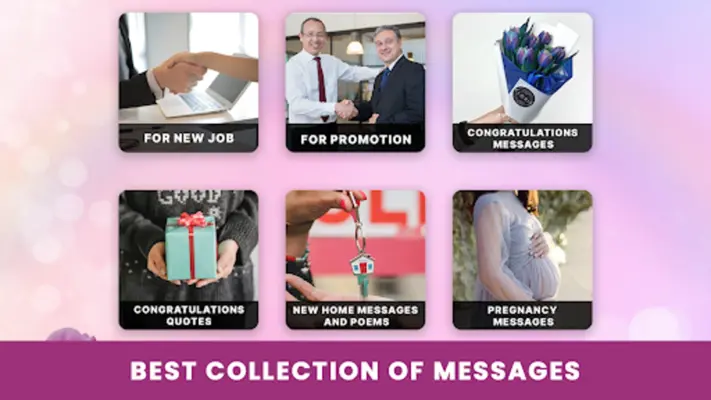 Congratulation Messages Wishes android App screenshot 7